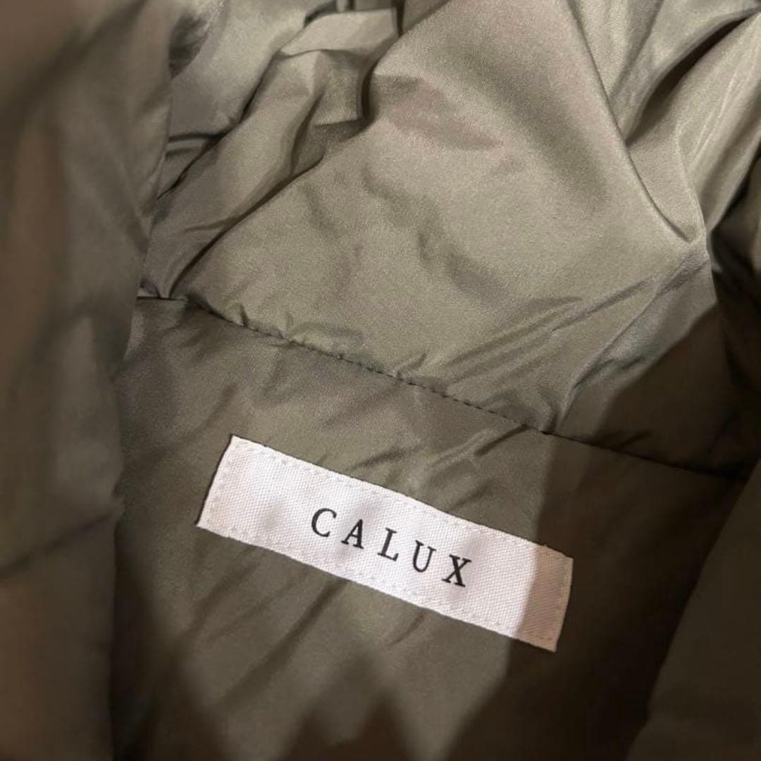 CALUX キャラクス キルティングダウンジャケット カーキ