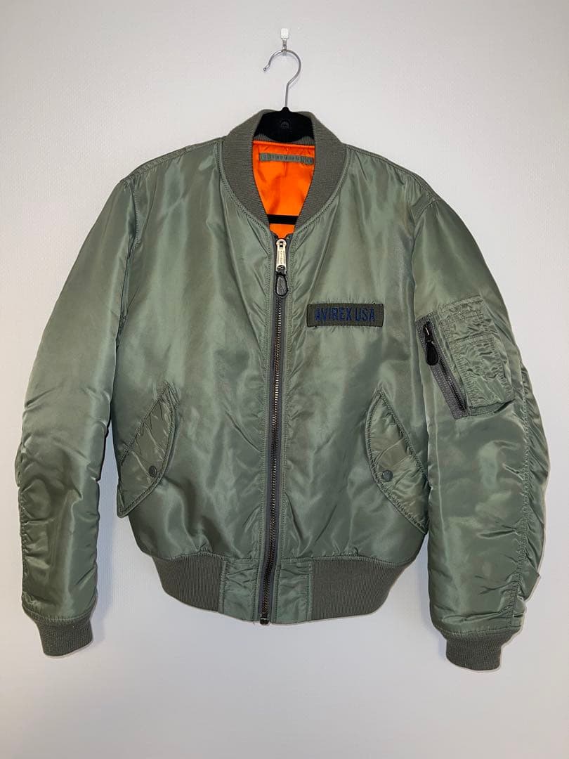 よっです！MA-1 フライトジャケット ミリタリー カーキ AVIREX