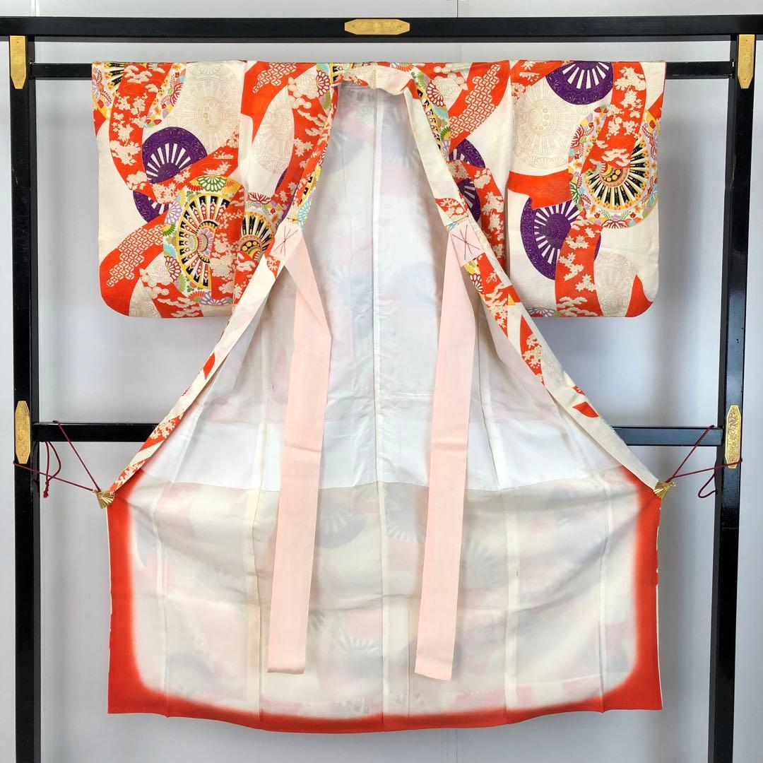 子供着物 十三詣り 13歳 花車 松 金彩 CK-7376