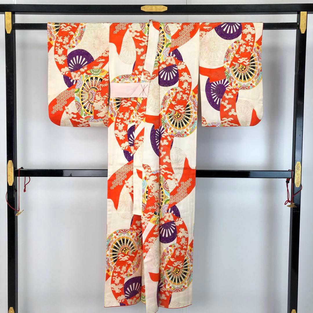 子供着物 十三詣り 13歳 花車 松 金彩 CK-7376