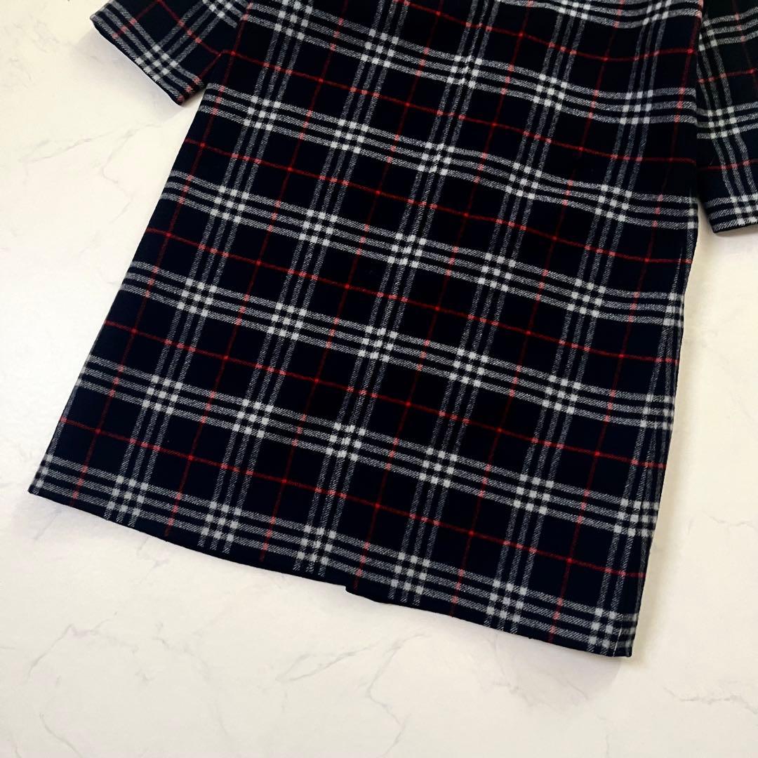 バーバリーズ　リバーシブル　ベルテッドコート　ネイビー　M相当