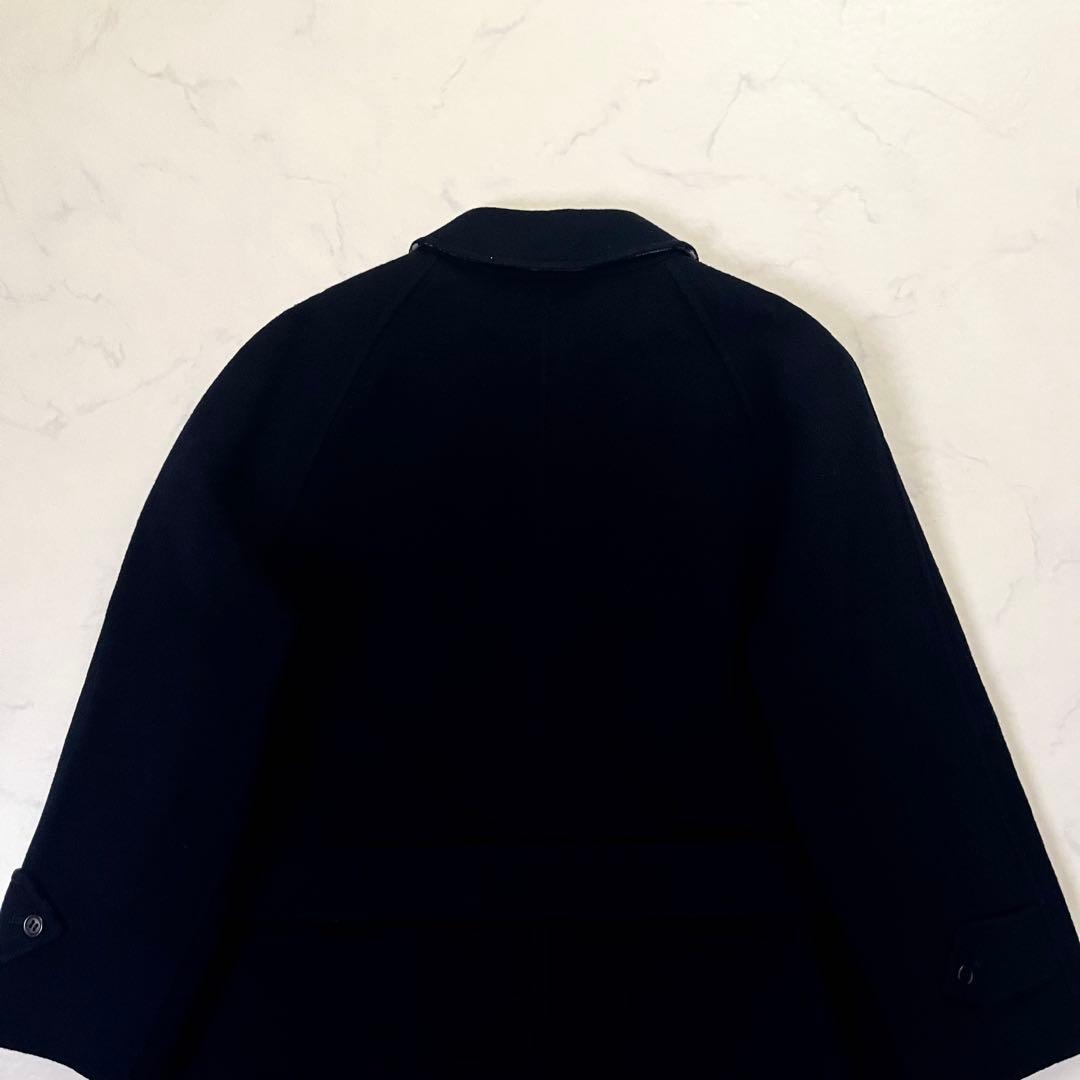 バーバリーズ　リバーシブル　ベルテッドコート　ネイビー　M相当