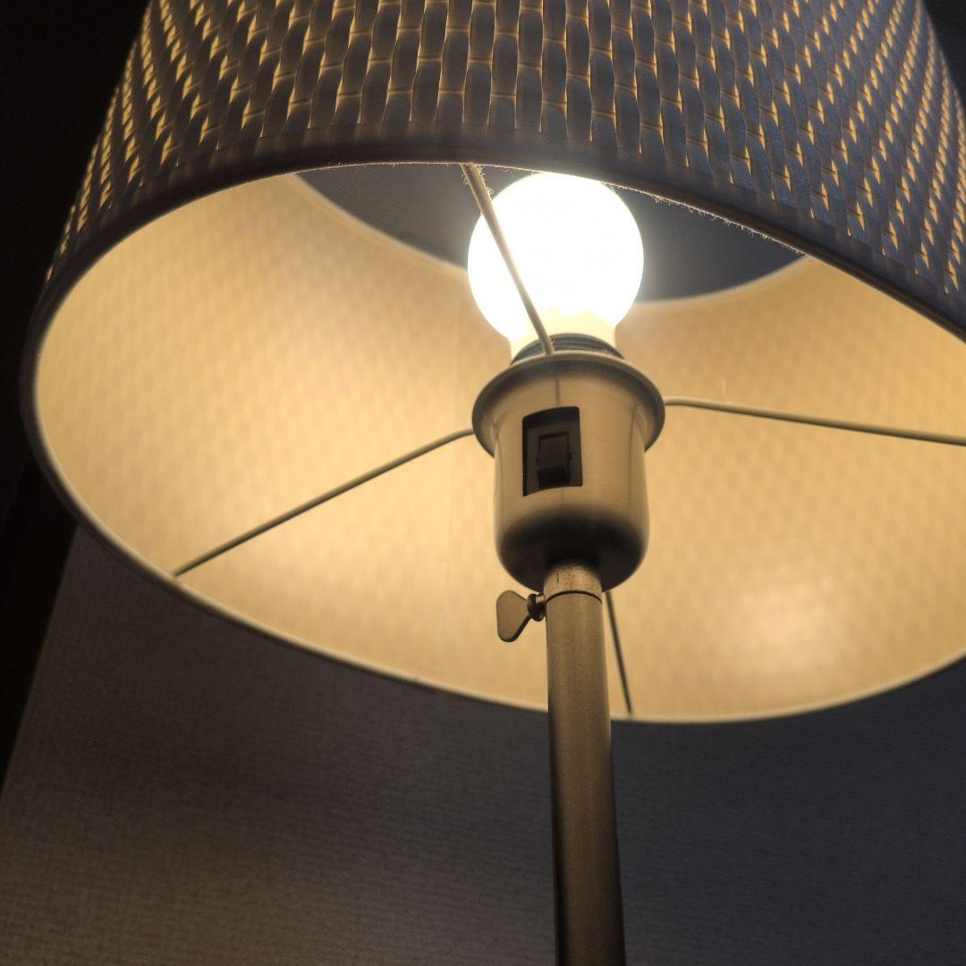 IKEA　イケア ALANG アーレング フロアランプ ニッケルメッキ ホワイト