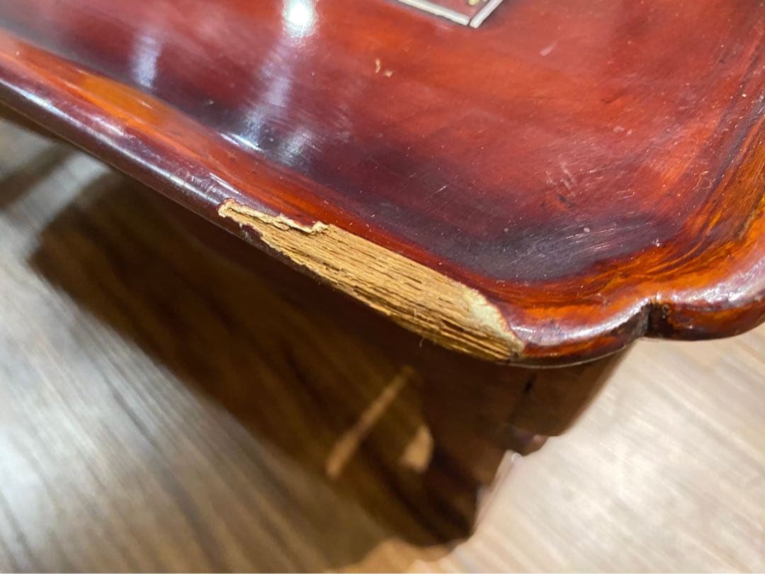 ローテーブル アンティーク 螺鈿 座卓 折りたたみテーブル インテリア