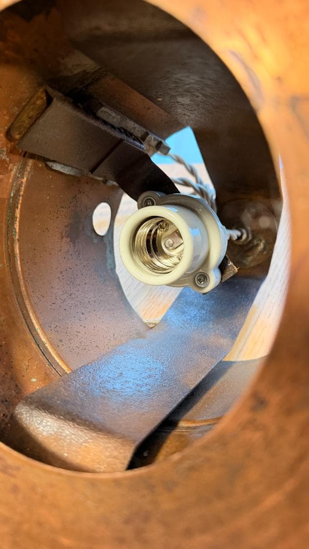 1920年代製 フランスヴィンテージ ペンダントライト 　メタル プリズムガラス