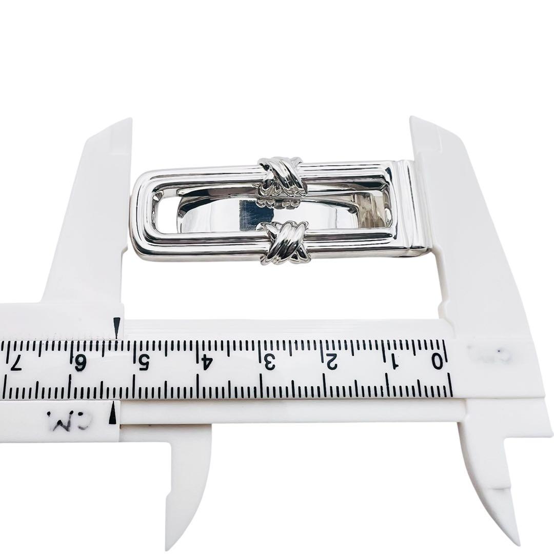 超美品✨ティファニー　シグネチャークロス　シルバー　マネークリップ