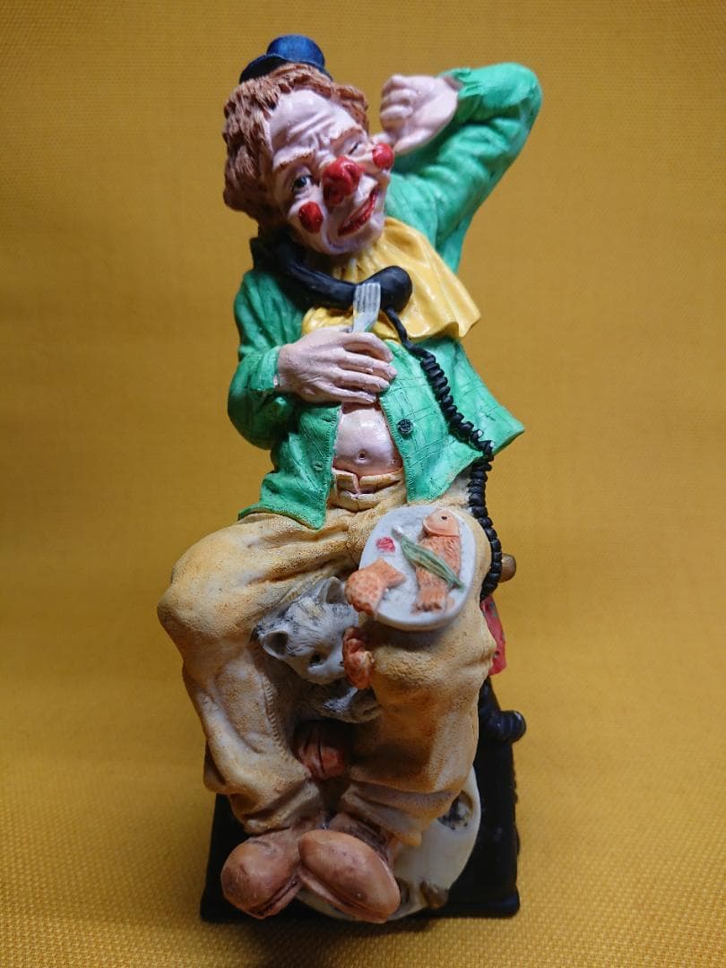 人形　ピエロ　彫像　オブジェ　置物　インテリア　工芸品　美術品　A1024