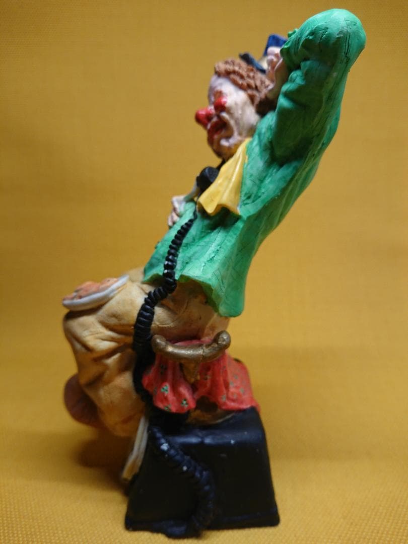 人形　ピエロ　彫像　オブジェ　置物　インテリア　工芸品　美術品　A1024