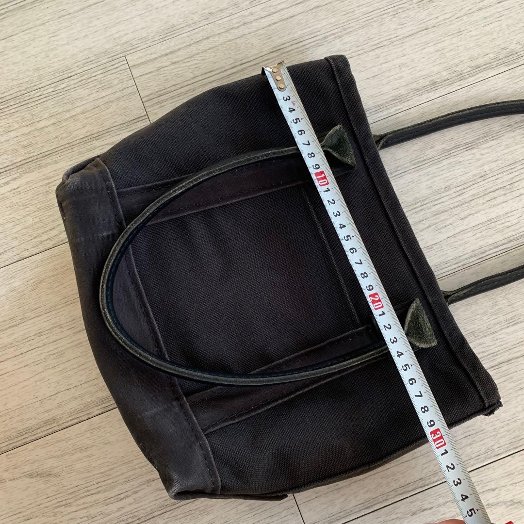 90s エルエルビーン　ボートアンドトート　オールブラック　レザーハンドル