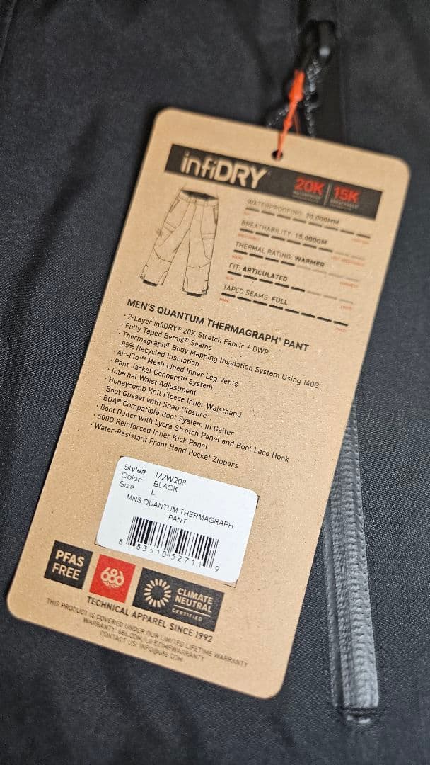 686 スノーボードウェア カーゴパンツ 未使用タグ付き