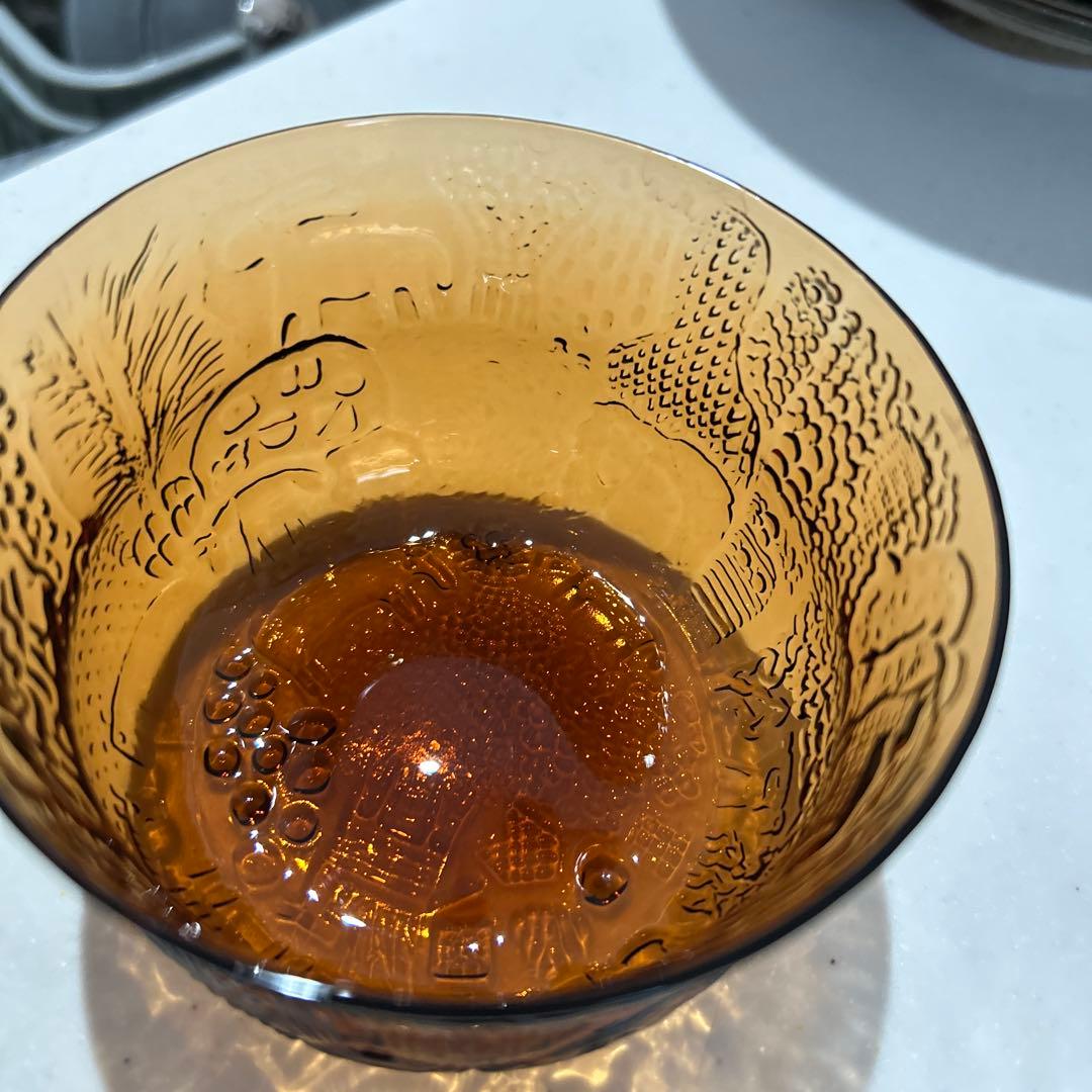 ヴィンテージガラスボウル /ヌータヤルヴィ アラビア /ファウナ　２個セット