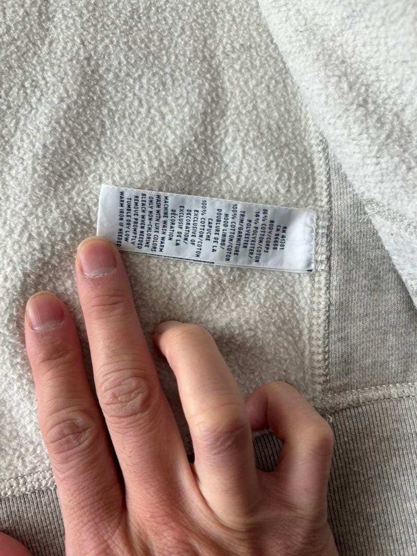 POLO ラルフローレン ジップパーカー グレー S 裏起毛 ロゴ刺繍