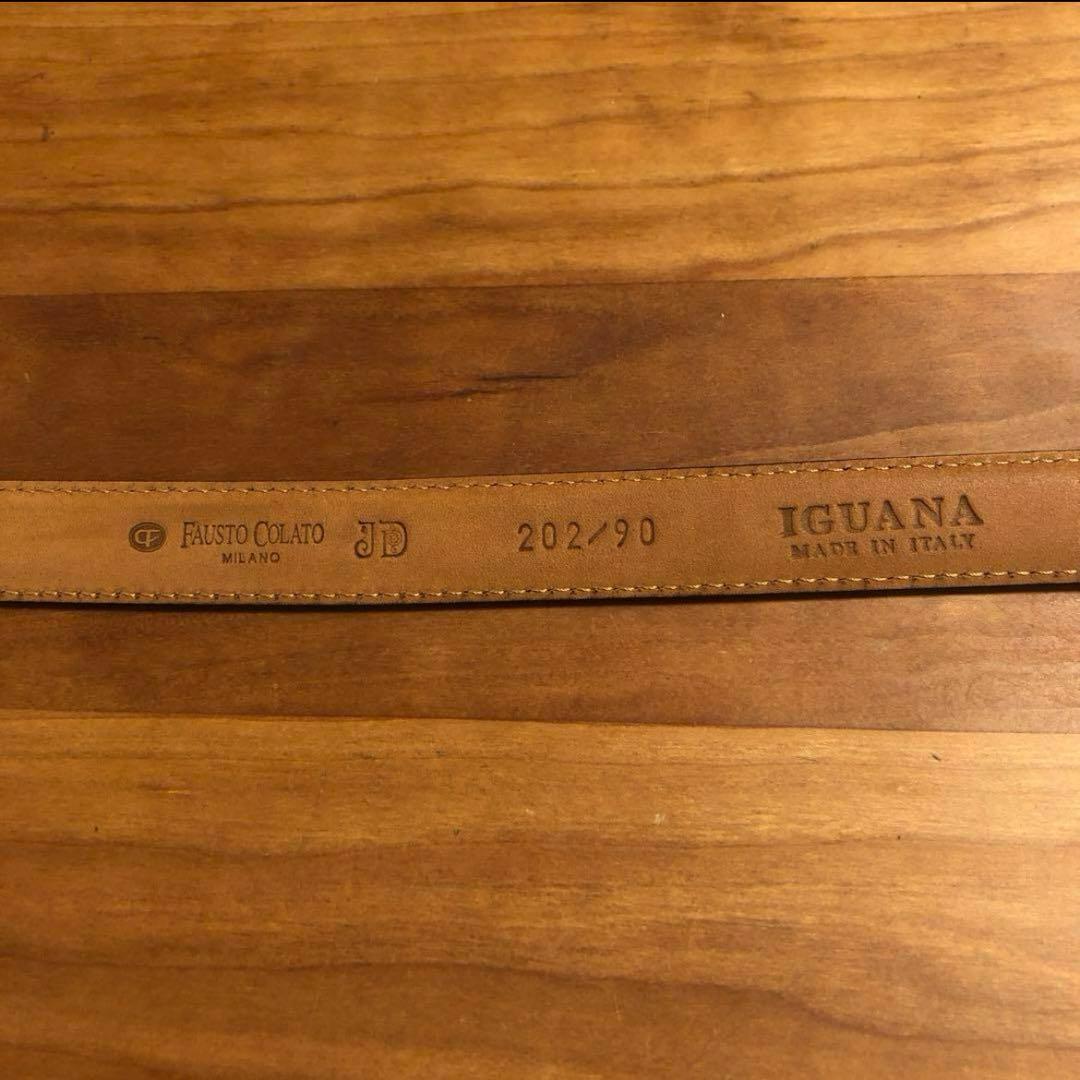 ウェスタンベルト　希少イグアナ皮　made in italy