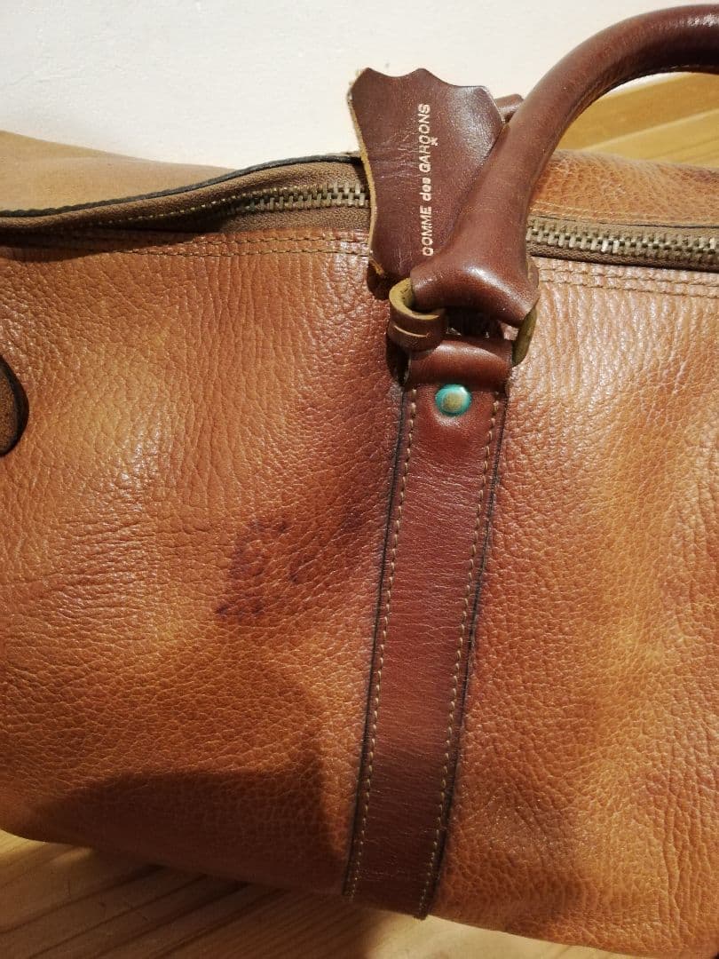 コムデギャルソン　レザーボストンバッグ　本革