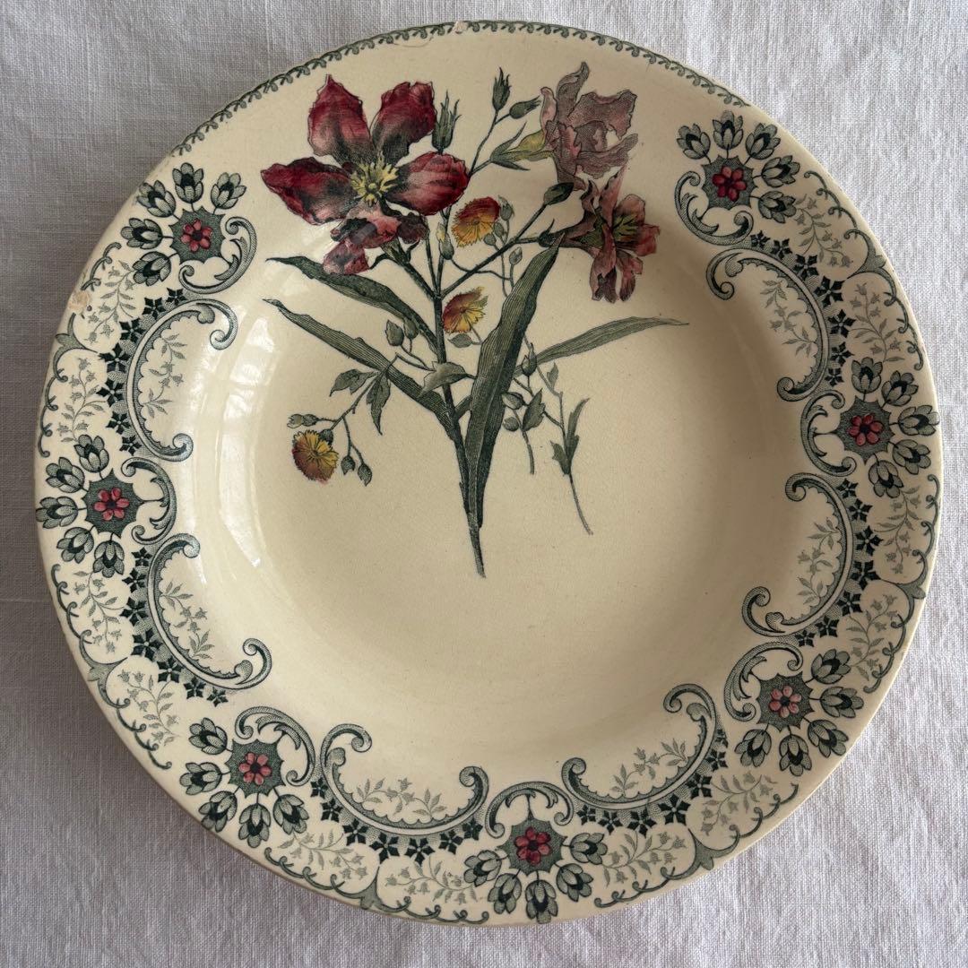 フランスアンティーク ショワジールロワ Fleurs Coupées プレート