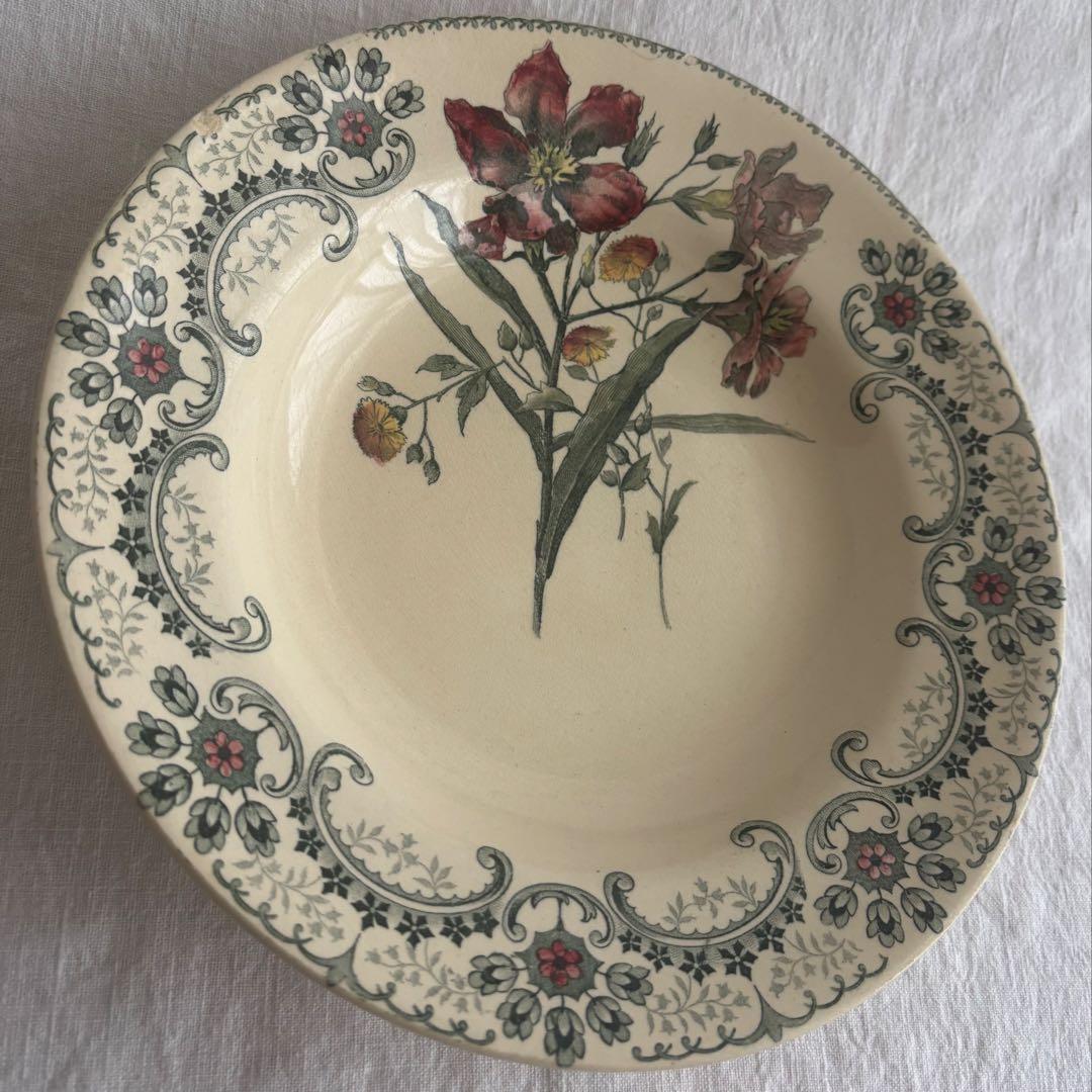 フランスアンティーク ショワジールロワ Fleurs Coupées プレート