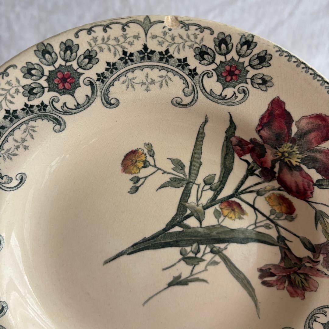 フランスアンティーク ショワジールロワ Fleurs Coupées プレート