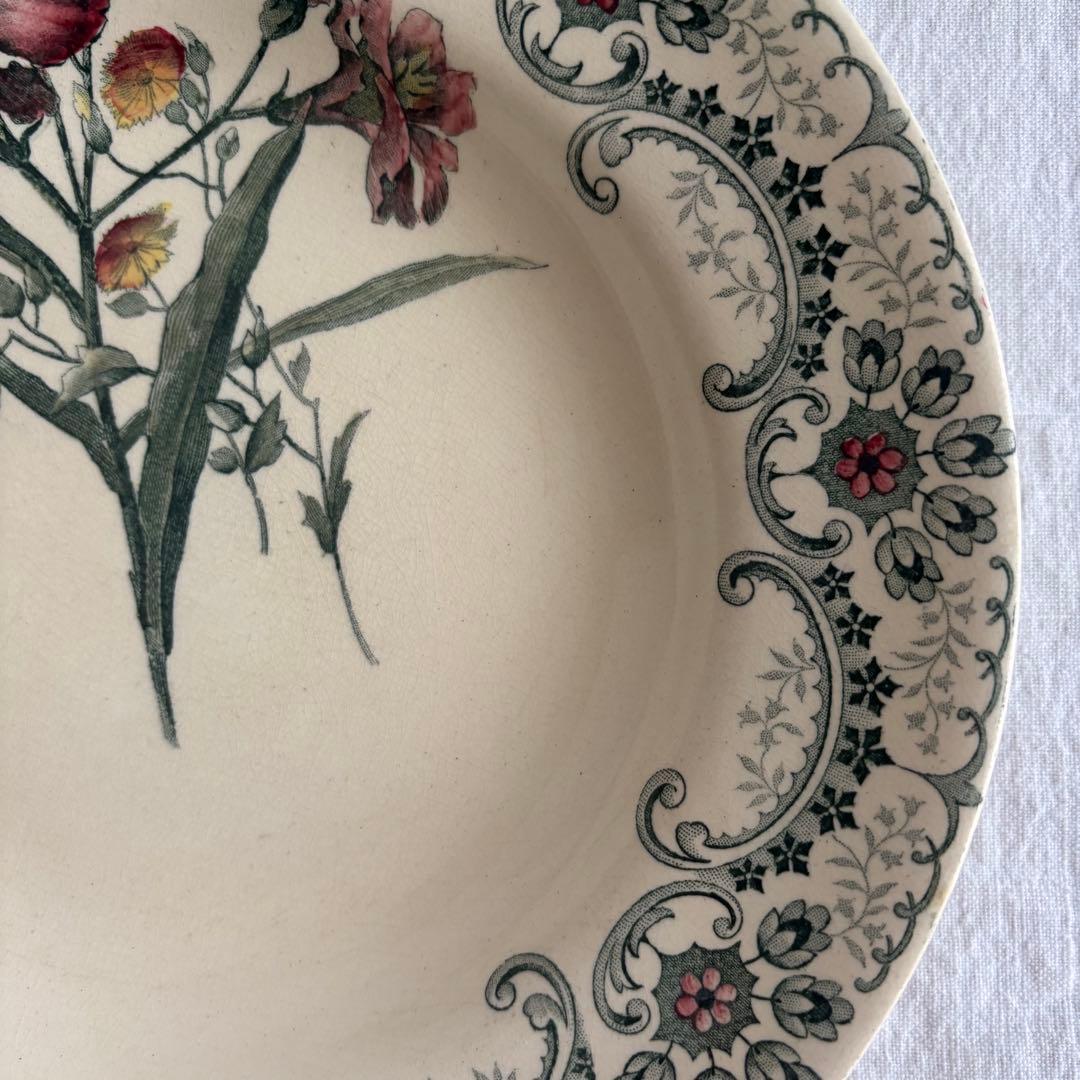 フランスアンティーク ショワジールロワ Fleurs Coupées プレート