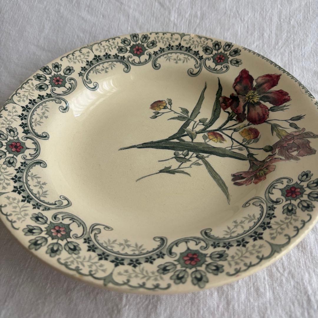 フランスアンティーク ショワジールロワ Fleurs Coupées プレート
