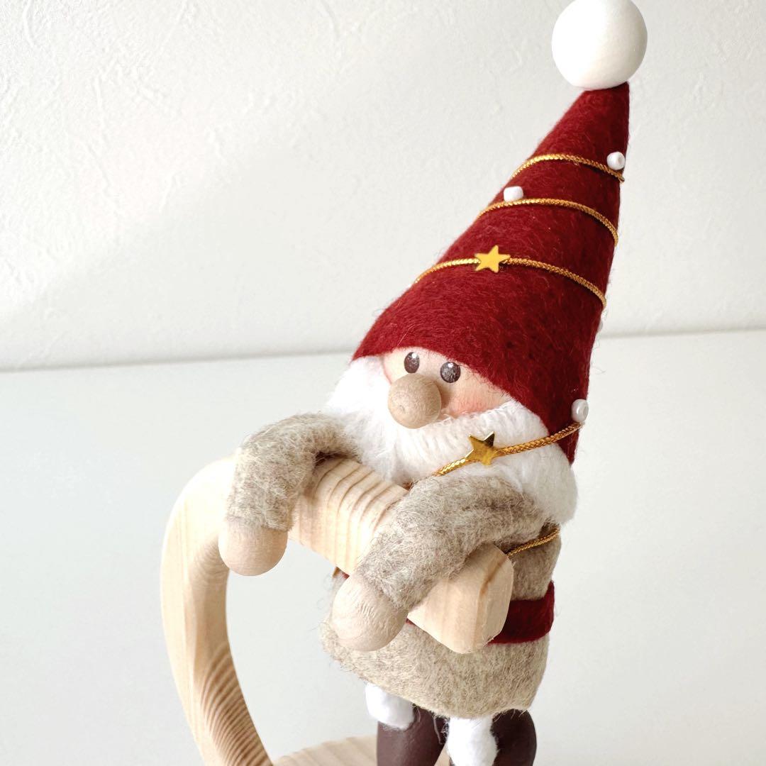 お品切れの〈★te-nori限定＞ノルディカニッセ　ぶら下がりサンタ＆スタンド