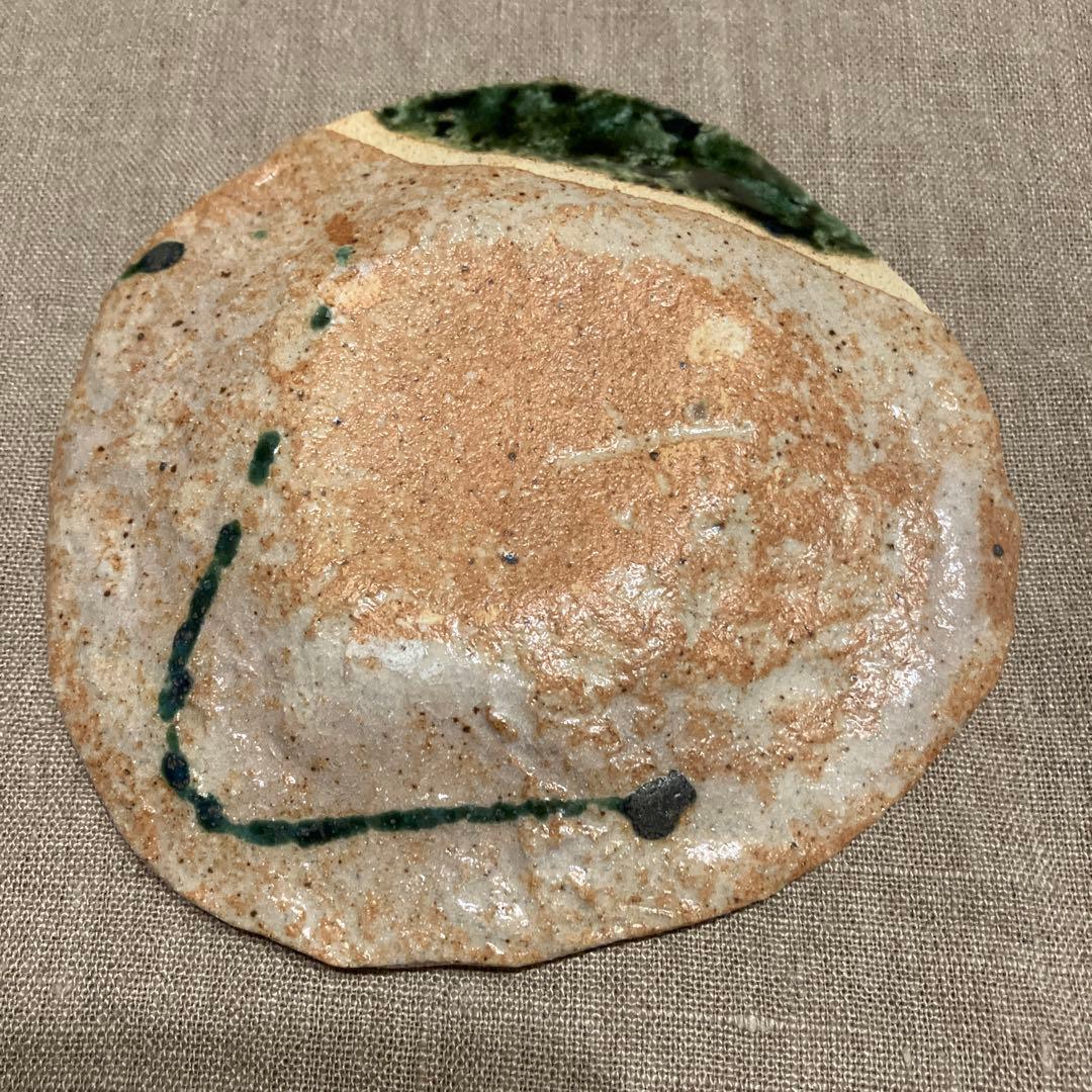 【未使用品】佐藤和次　皿　小皿　美濃焼　早蕨窯　織部焼　5枚　送料込み