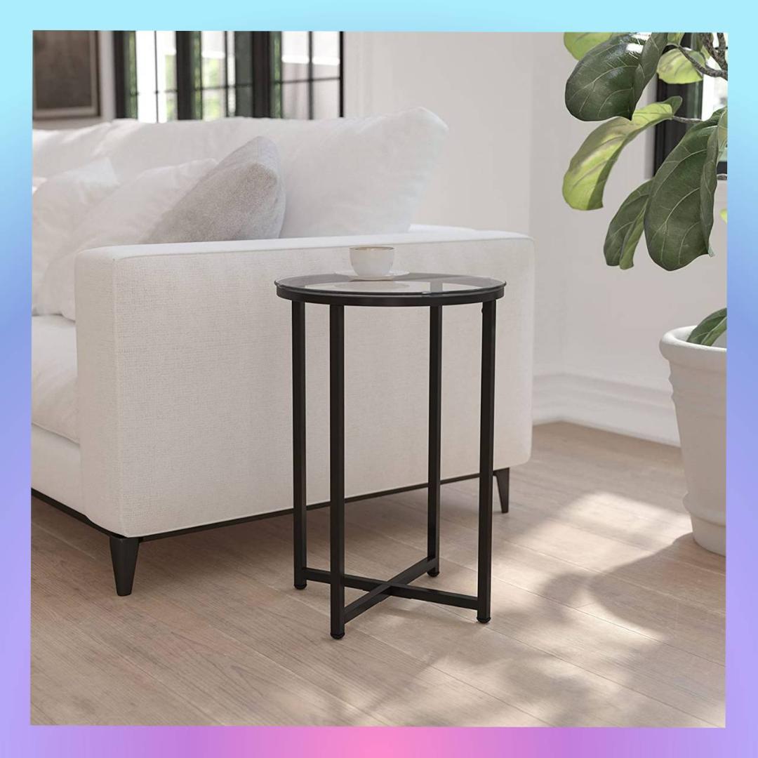 多目的 強化ガラス モダンなデザイン サイドテーブル