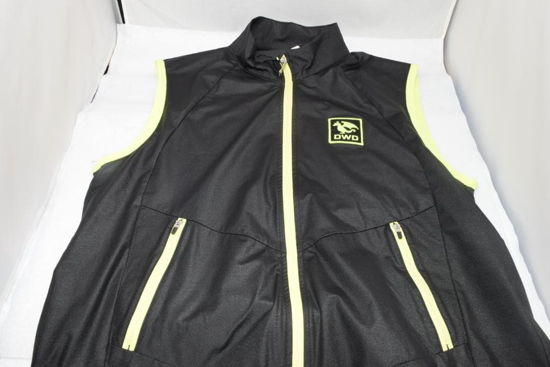 新品☆ダンスウィズドラゴン コンパクト タフタ ジャージ ベスト☆黒☆XL