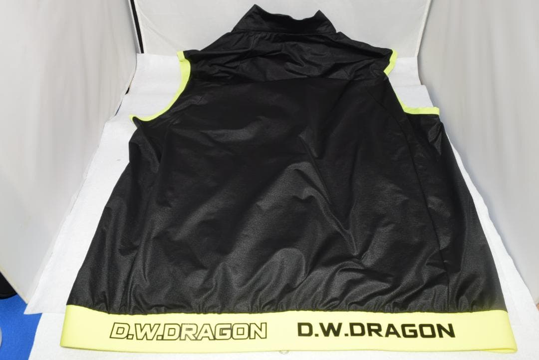 新品☆ダンスウィズドラゴン コンパクト タフタ ジャージ ベスト☆黒☆XL