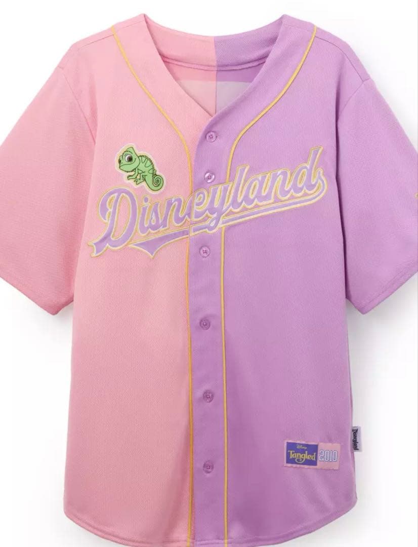 【日本未販売】ディズニーランド70周年 ラプンツェル ベースボールシャツ