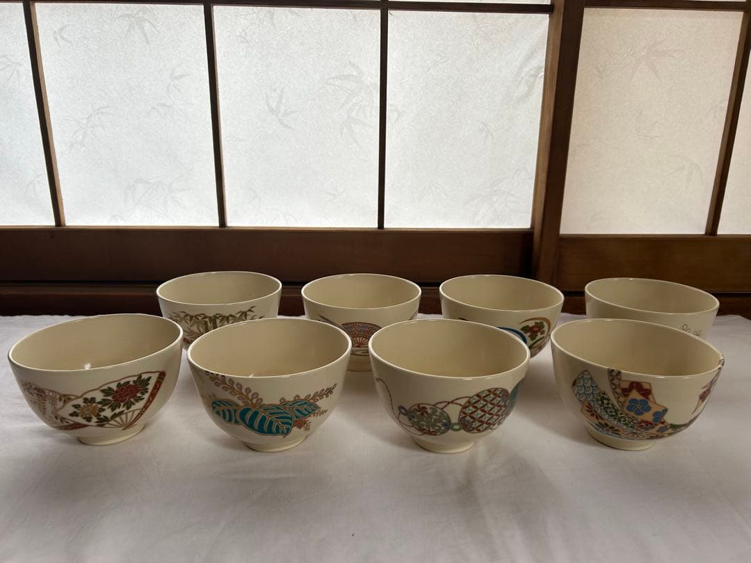 【お茶碗】仁清　数茶碗　8個セット