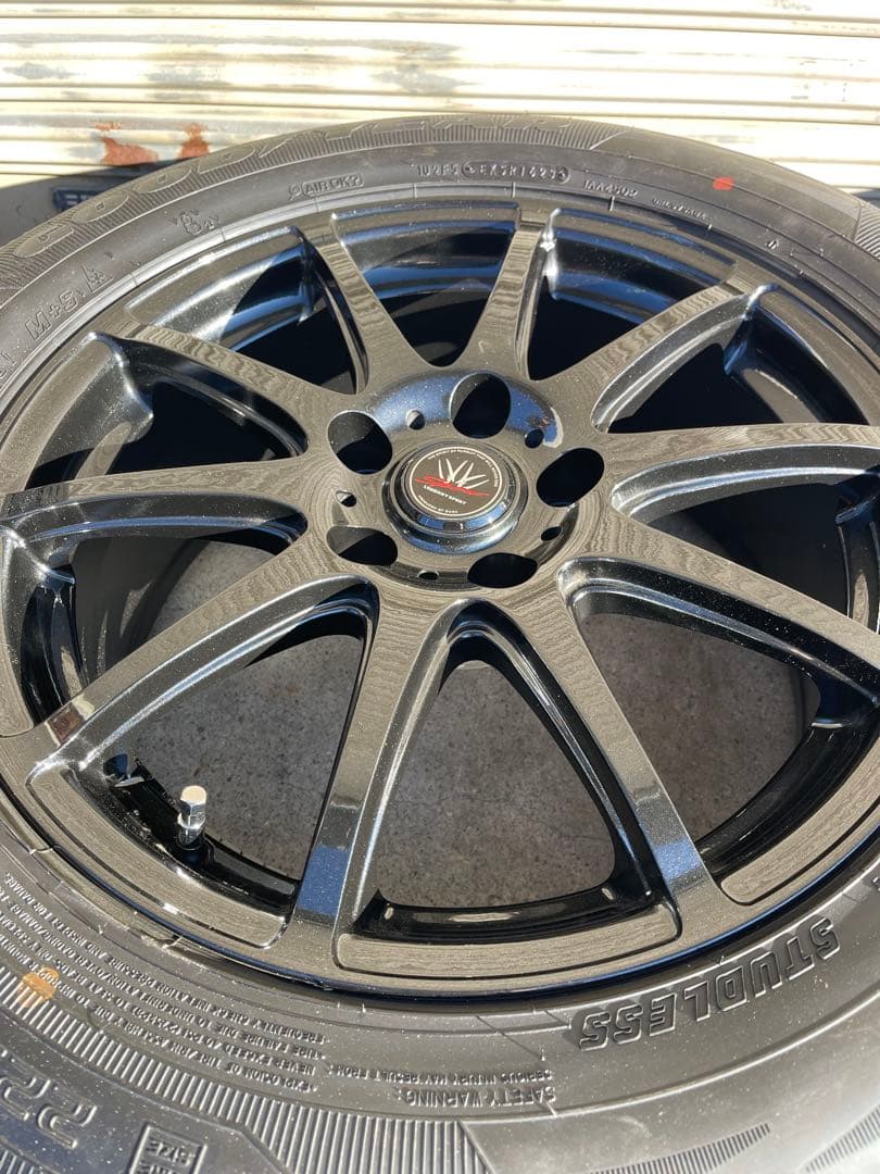 80系ハリヤー スタッドレス 17インチホイール付き 1シーズンのみバリ溝