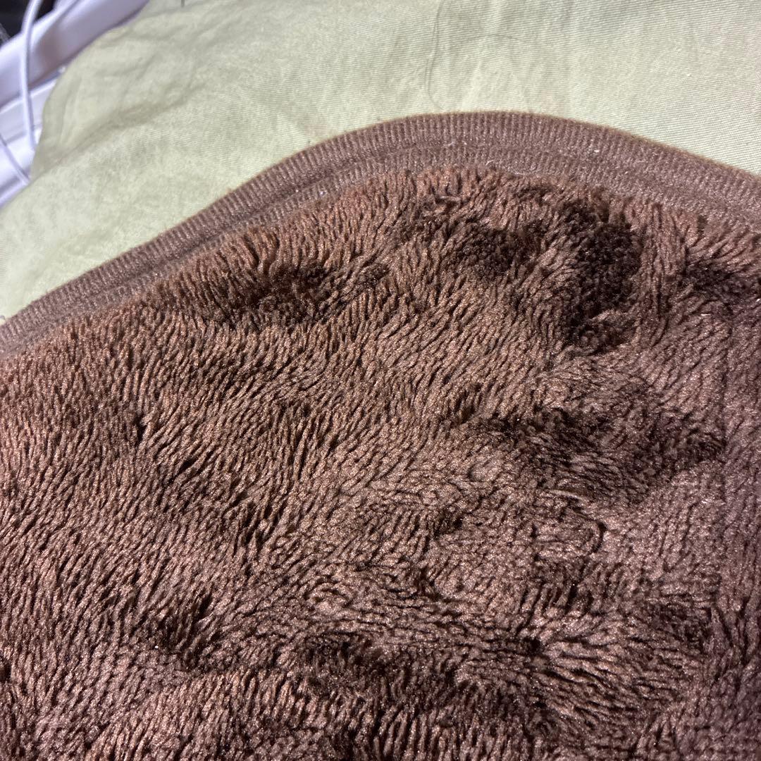 ブラウン フリースブランケット