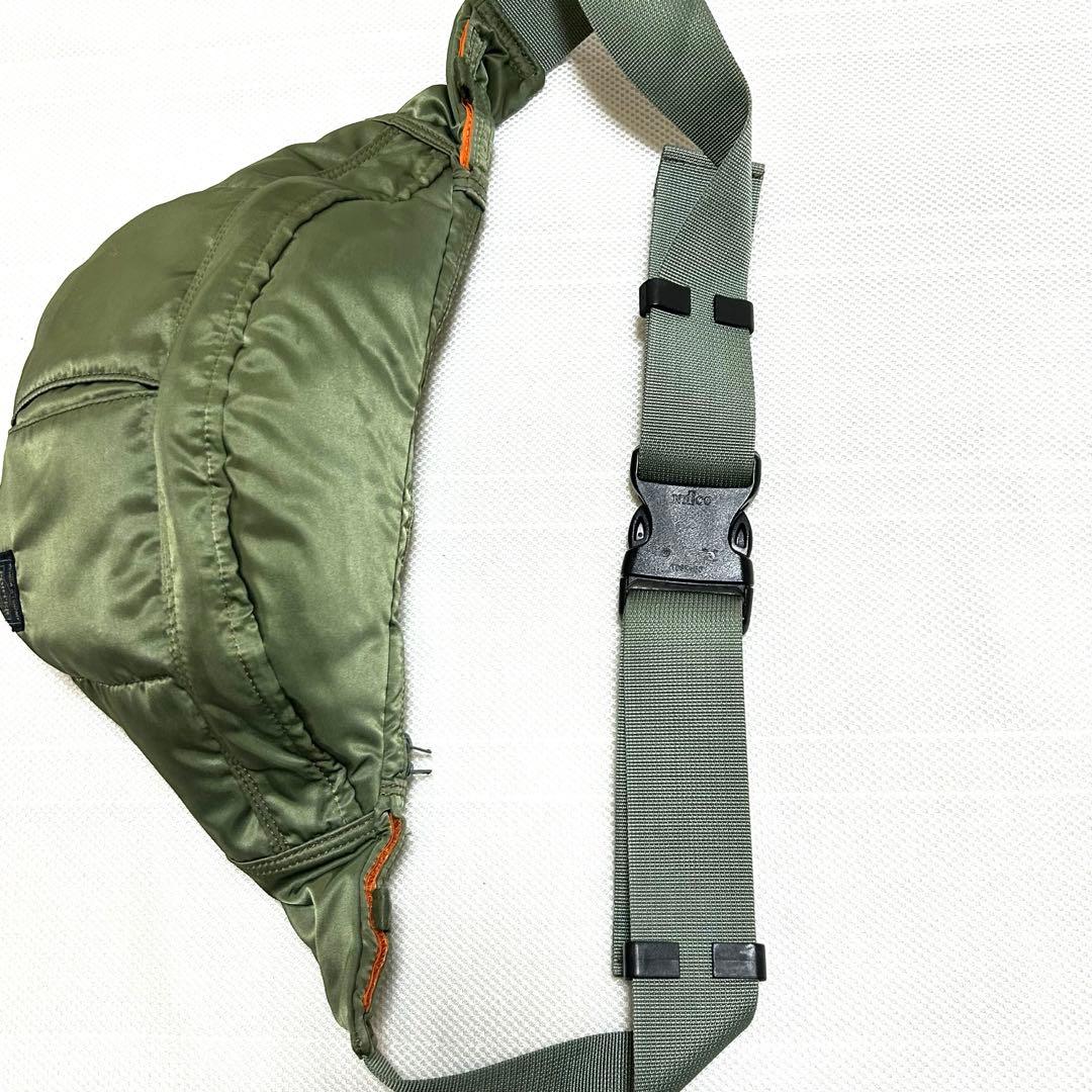 ポーター　タンカー　ボディバッグ　セージグリーン　ウエストバッグ