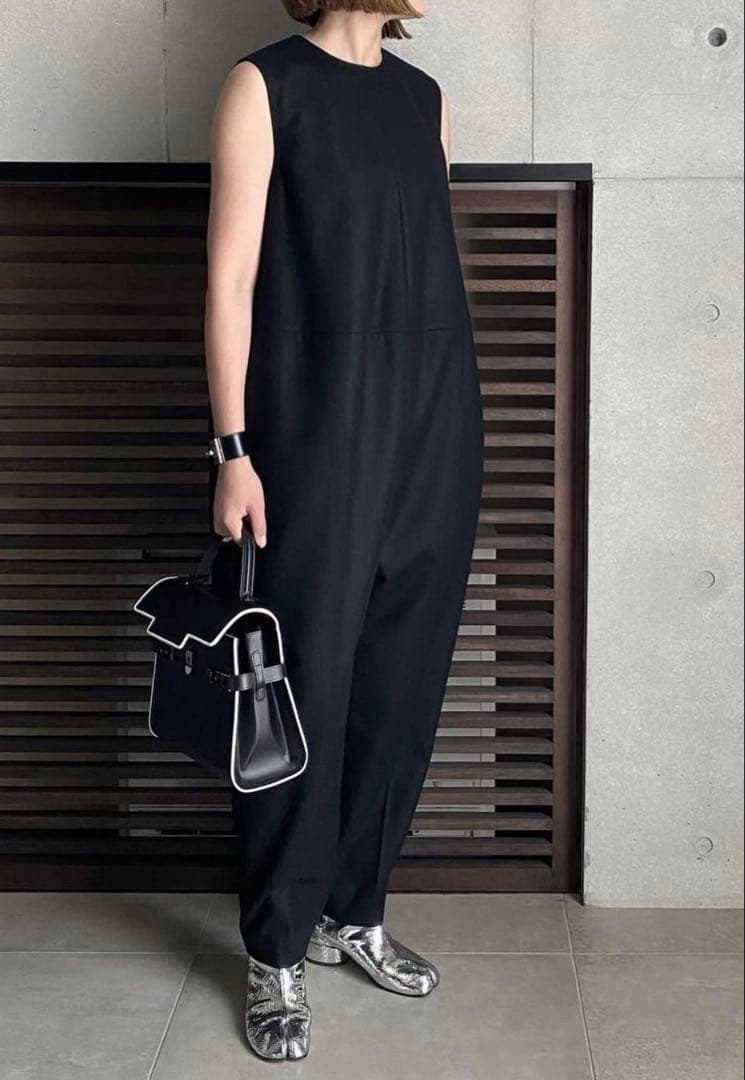 ローヘン lohen フランネルバイカラーステッチオールインワン