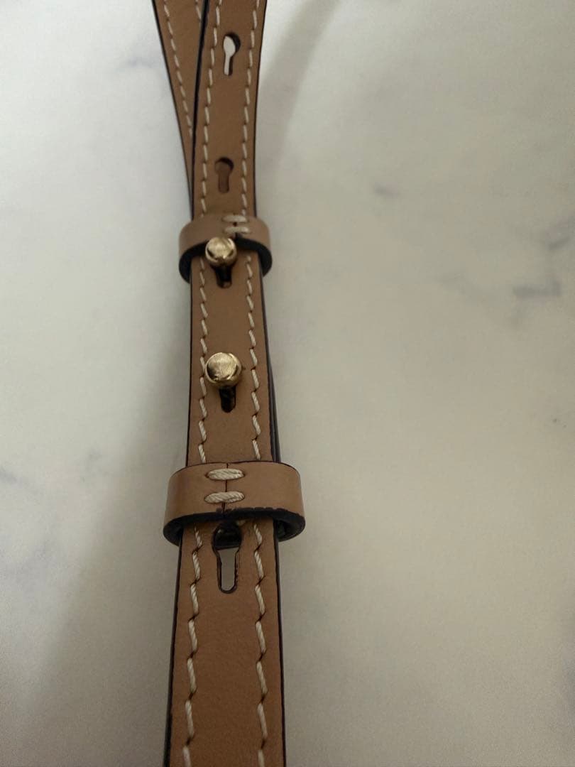 あま　Chloe WOODY SMALL トートホワイト✕ベージュ