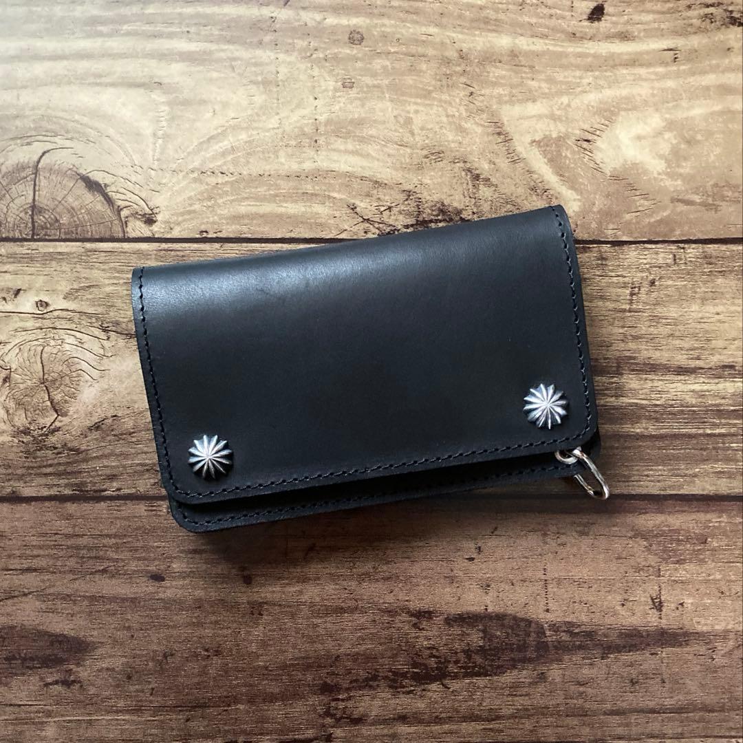 【お札を折らずに収納】COW CRUST トラッカーウォレット150（ミドル）