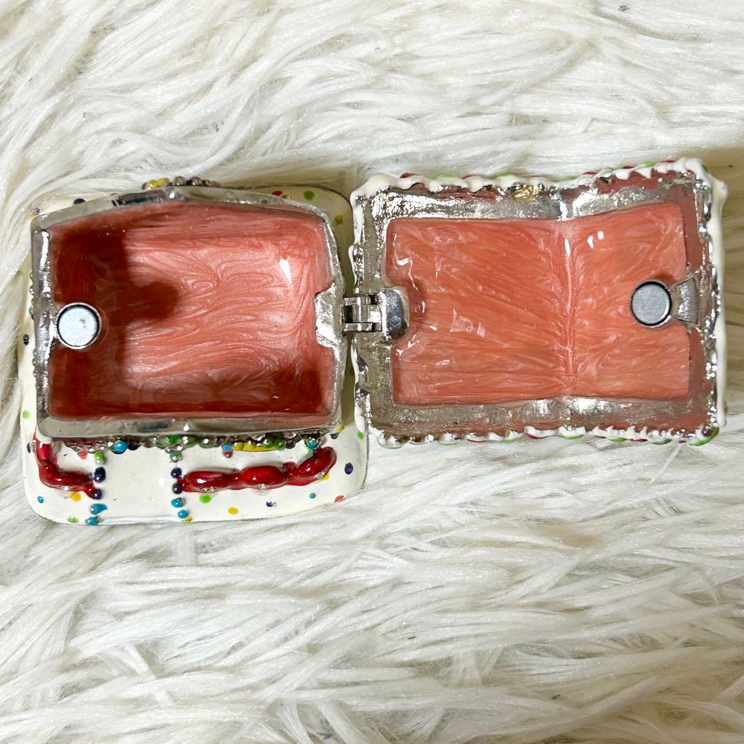 【美品】シリウス ピューター ジュエリーケース 真鍮 サンタ スノーマン お家