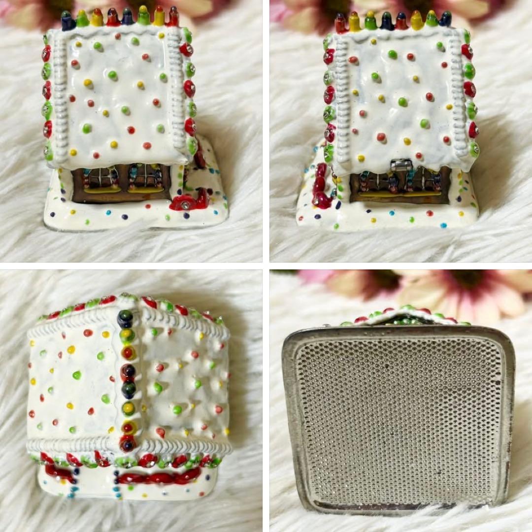 【美品】シリウス ピューター ジュエリーケース 真鍮 サンタ スノーマン お家