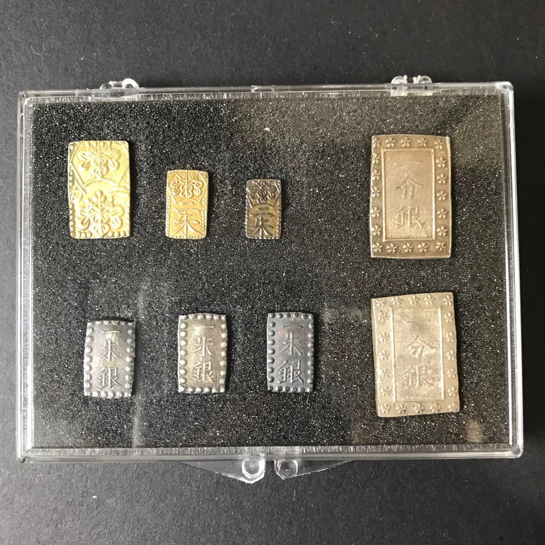 江戸昭和金銀貨コレクション 12種　木製ケース付き