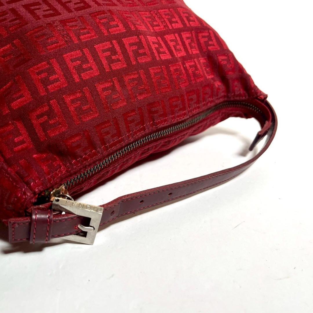 【極美品✨】フェンディ アクセサリーポーチ ハンドバッグ ズッカ柄 キャンバス