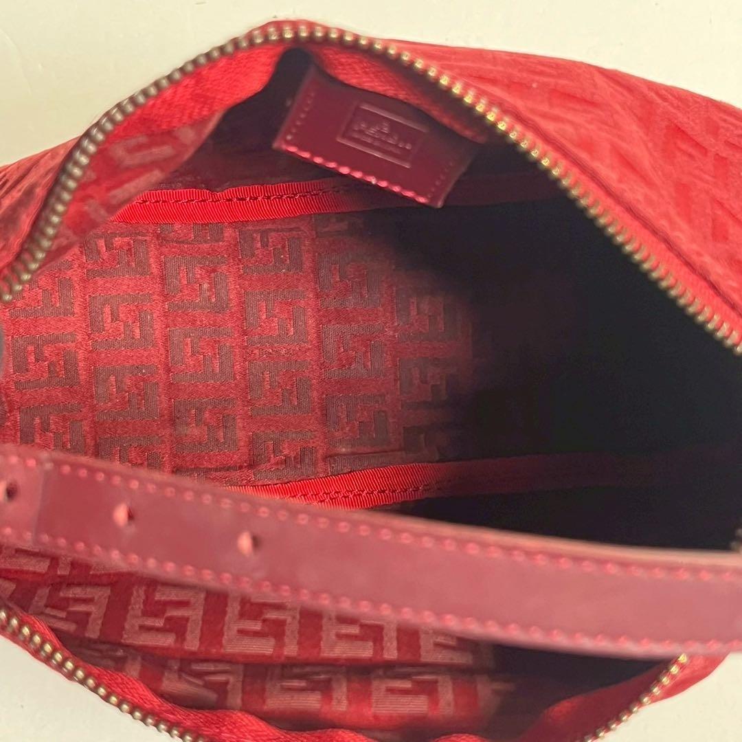 【極美品✨】フェンディ アクセサリーポーチ ハンドバッグ ズッカ柄 キャンバス