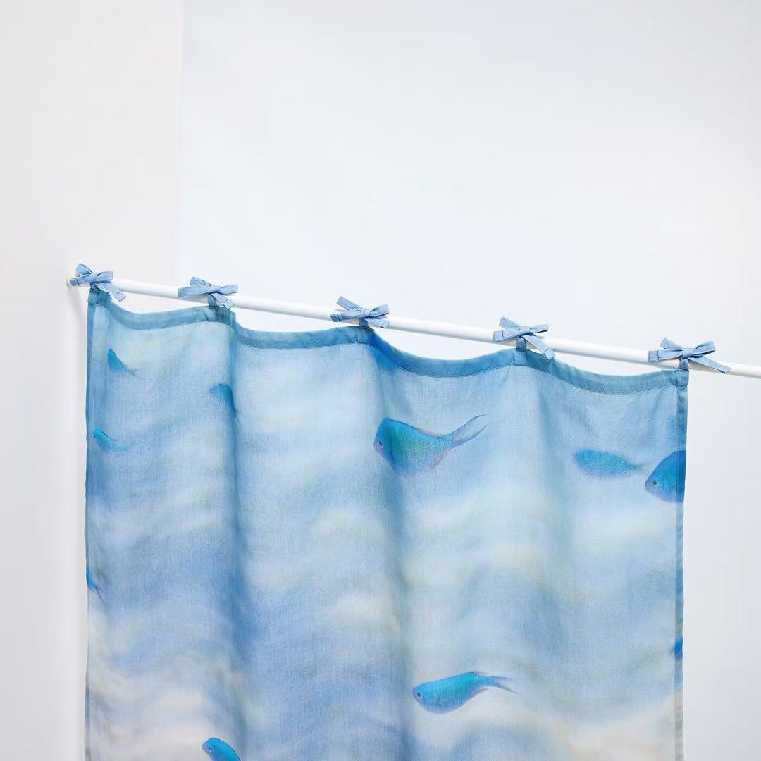 フェリシモ　海とかもめ部　海のカーテンマルチクロス　全4種類セット