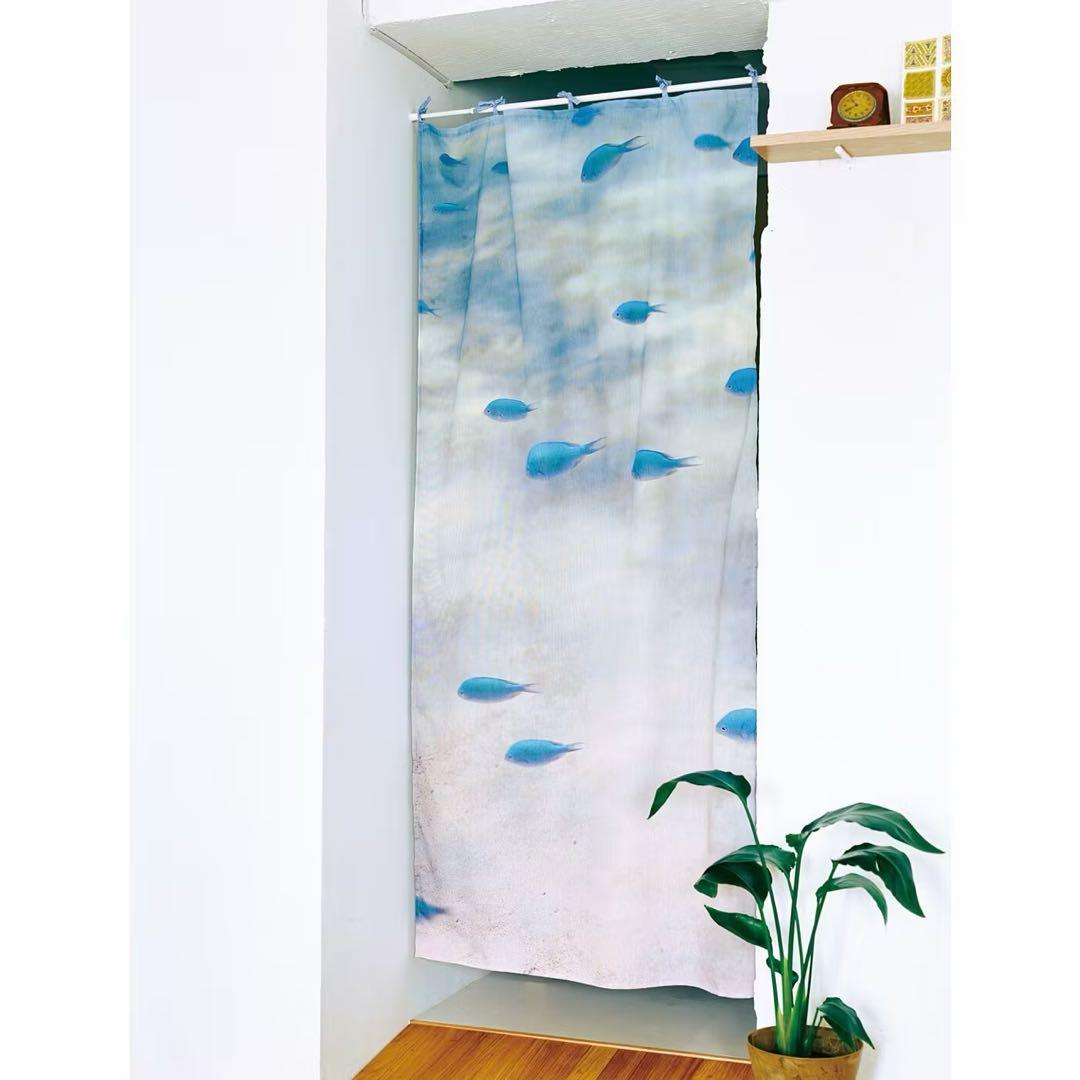 フェリシモ　海とかもめ部　海のカーテンマルチクロス　全4種類セット