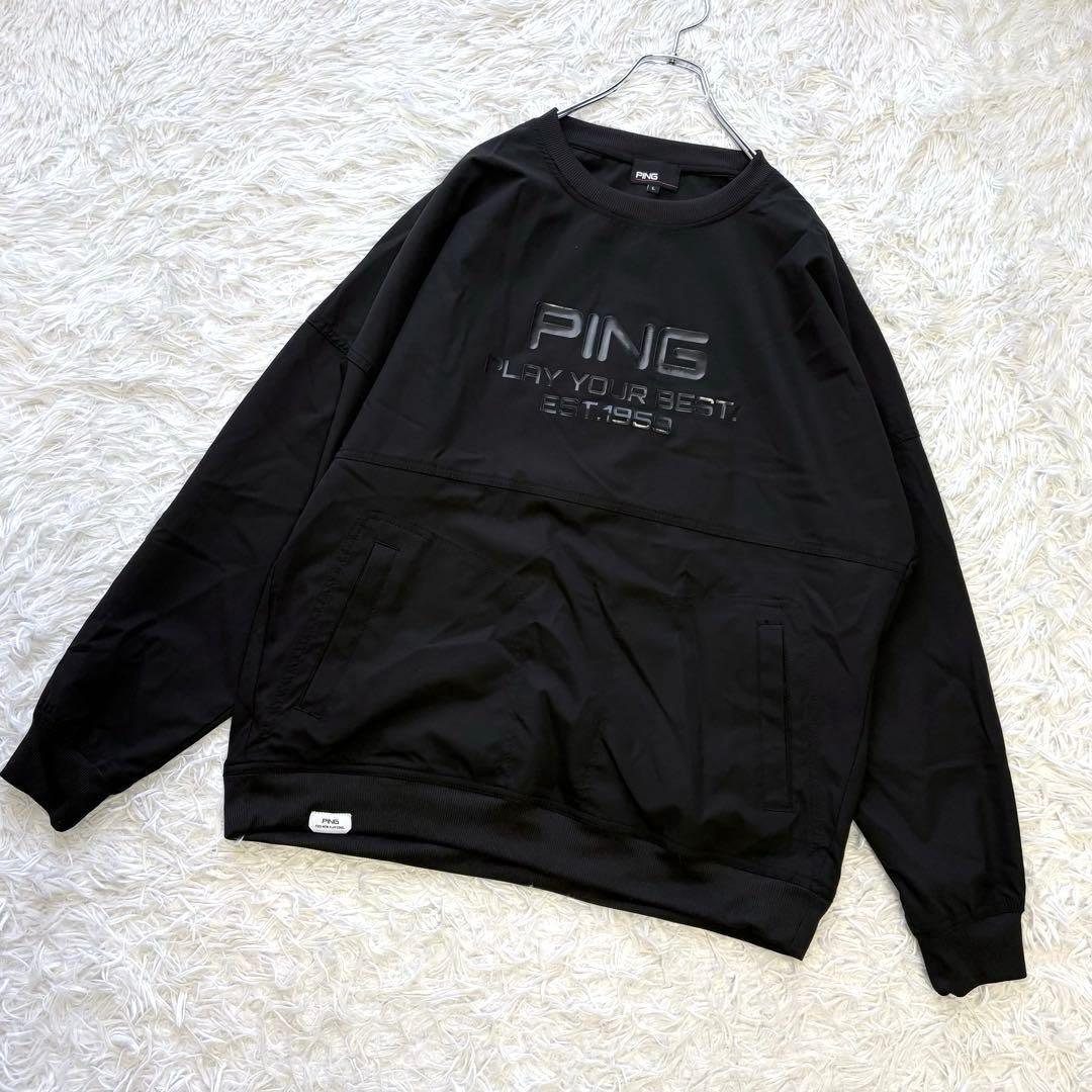 3way✨ PING リップストップツインブルゾン レイヤード ブラック L