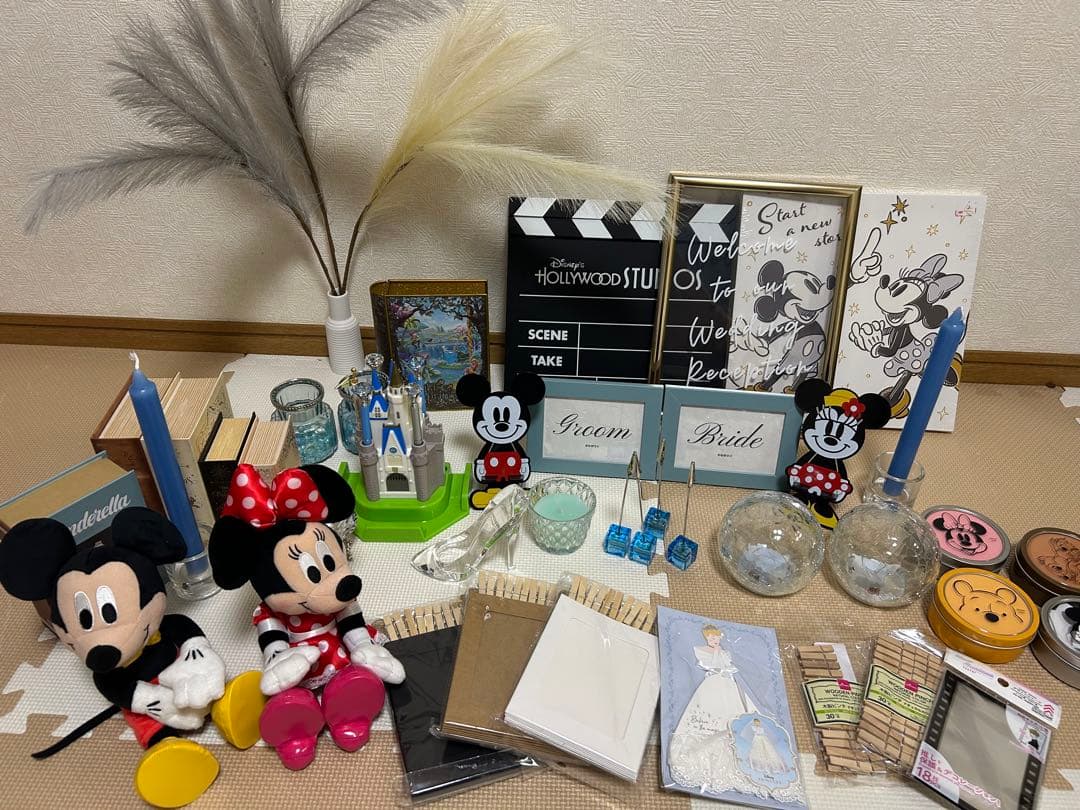 ウエルカムスペース 結婚式 ディズニー ミッキー ミニー シンデレラ ガラスの靴