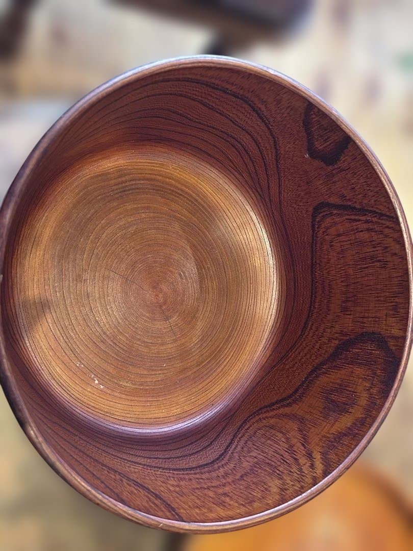 無垢材・くり抜き・茶櫃 ・大型・木工・民藝・欅