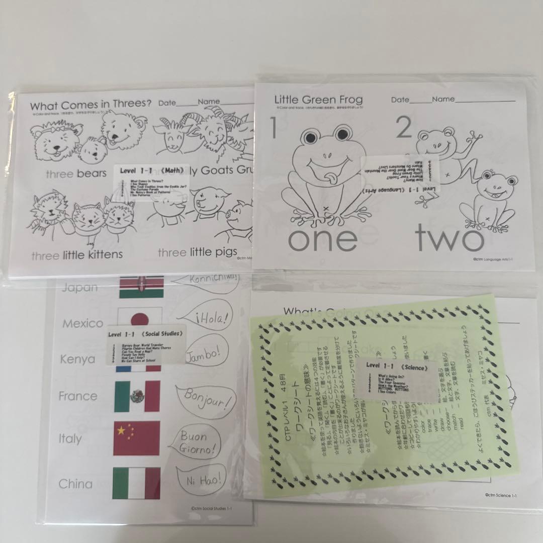 CTP レベル1 絵本24冊+CD+日本語解説書+ワークシート