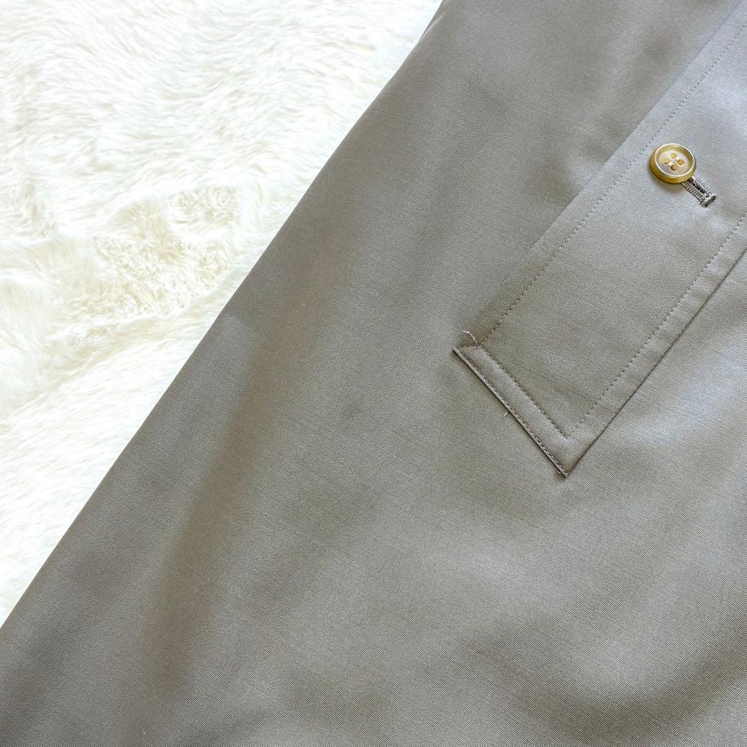 90s BURBERRY シルク混バルマカーンコート カシミヤ混ライナー 玉蟲