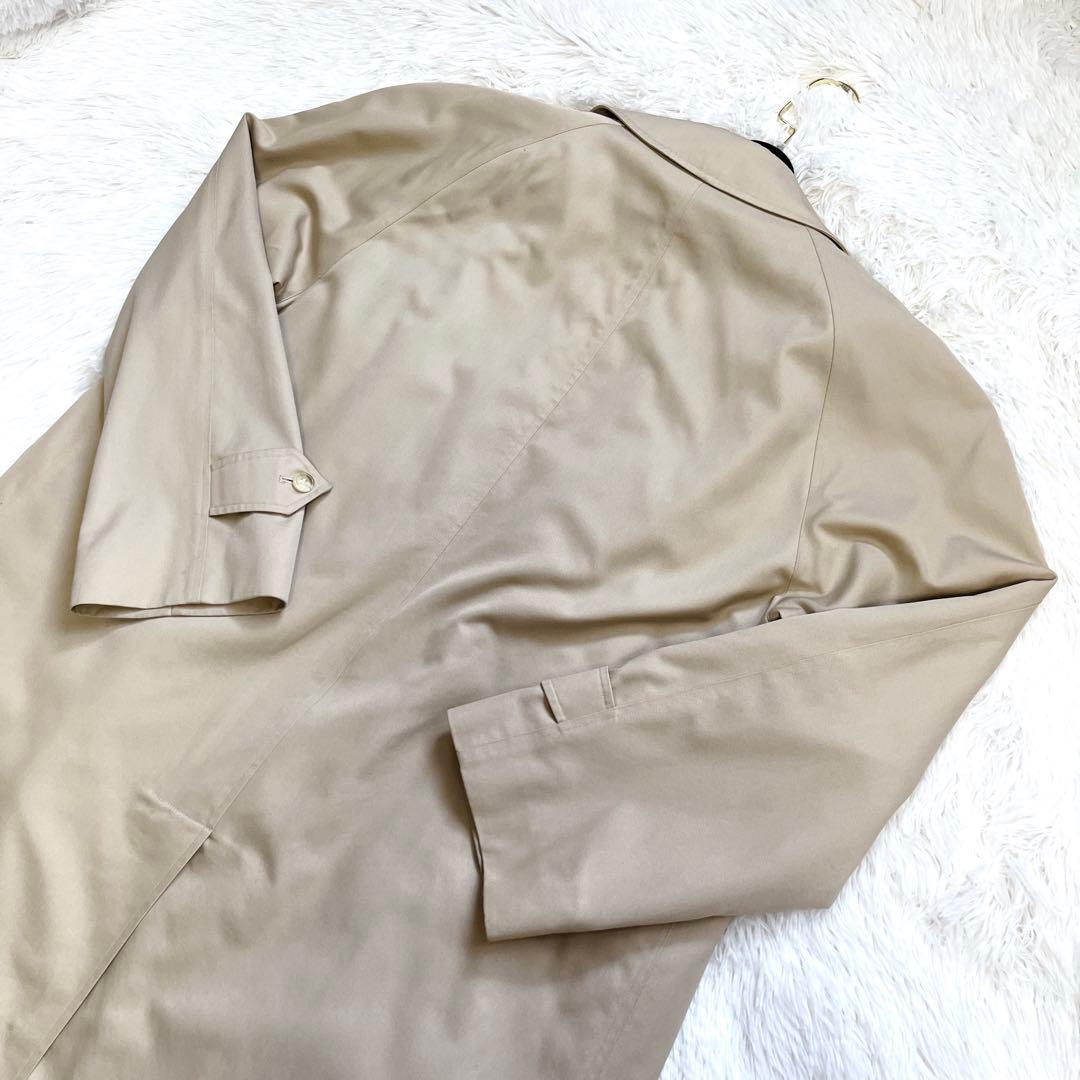 極美品 2XL相当 バーバリー ビンテージ ステンカラー シングル ライナー付き