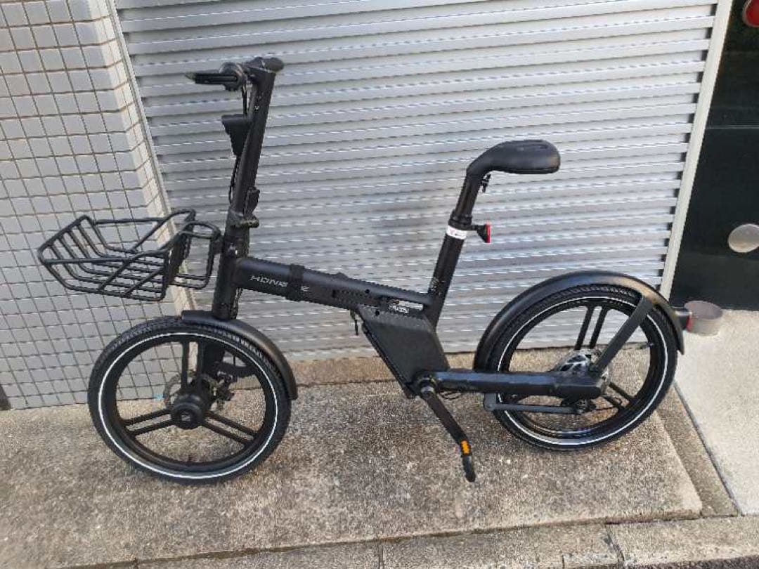 curohse ホンバイクストンプラス　黒　カゴ付き